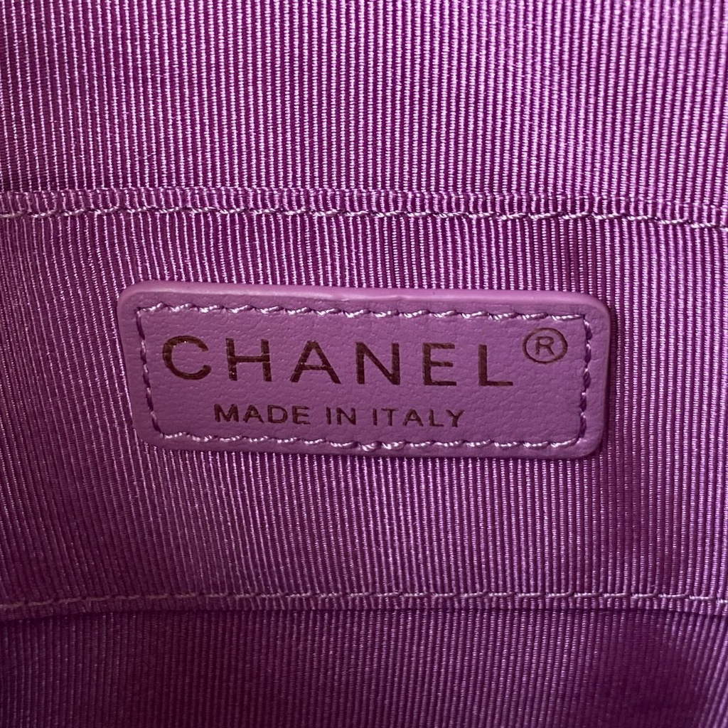 Chanel AS2927 Flap Bag Lambskin Purple