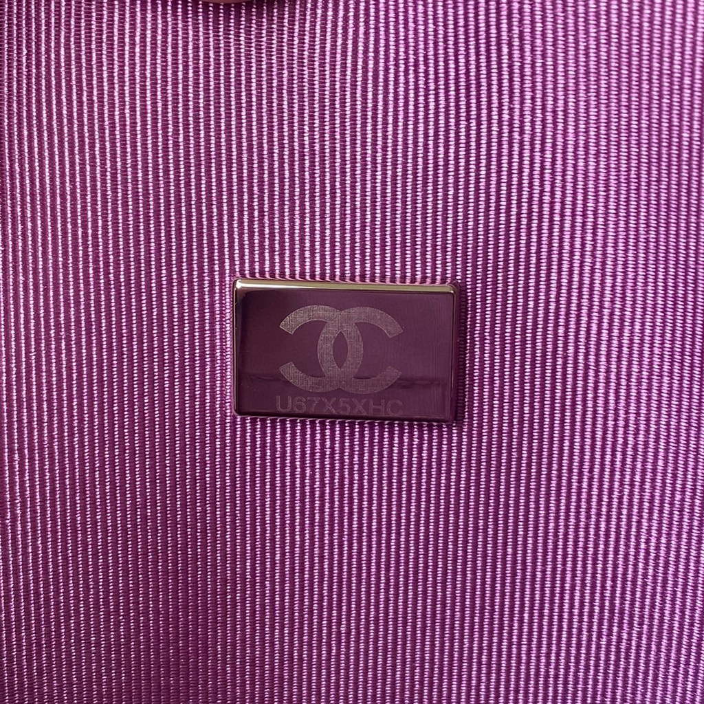 Chanel AS2927 Flap Bag Lambskin Purple