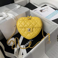 Chanel AS2927 Flap Bag Lambskin Yellow