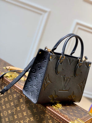 LV M45653 Louis Vuitton Onthego Pm Bag M45779 leather Black - Default Title - View 2