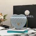 Chanel AS3191 Large Heart Bag Lambskin Light Blue - Default Title - View 1