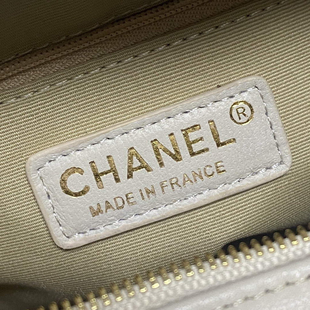 Chanel AS2928 Flap Large Heart Bag Lambskin White