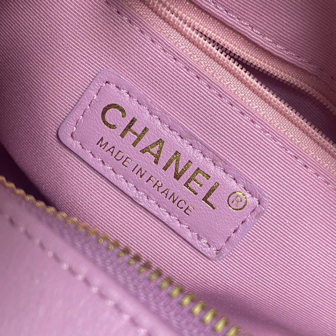 Chanel AS2928 Flap Large Heart Bag Lambskin Purple