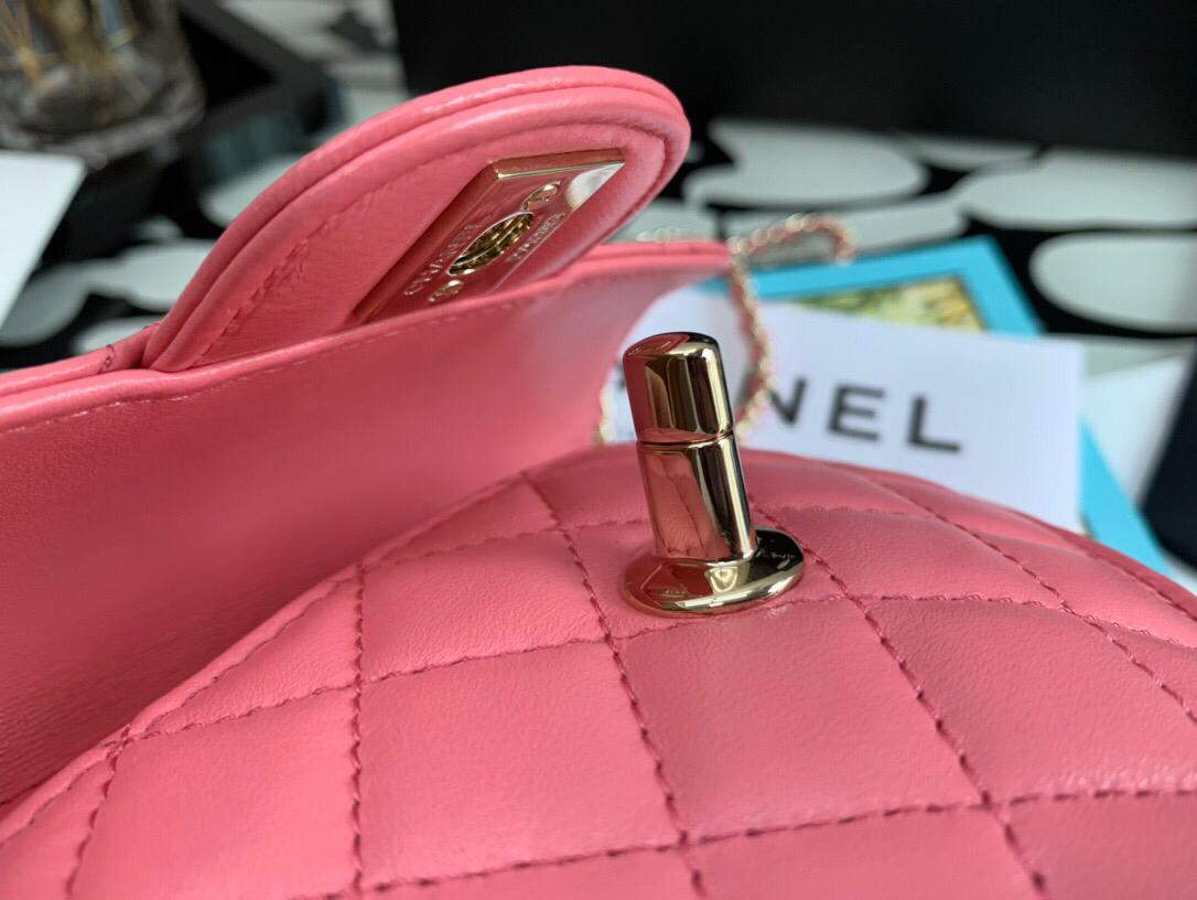 Chanel AS3191 Large Heart Bag Lambskin Rose Red - Default Title - View 3