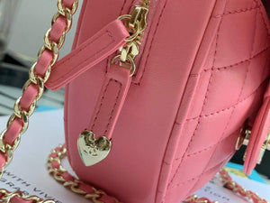 Chanel AS3191 Large Heart Bag Lambskin Rose Red - Default Title - View 4