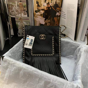 Chanel AS2956 Shopping Bag Calfskin Black - Default Title - View 1