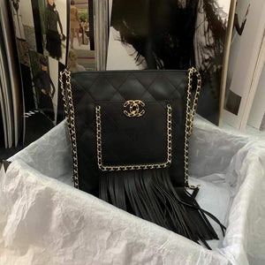 Chanel AS2956 Shopping Bag Calfskin Black - Default Title - View 9