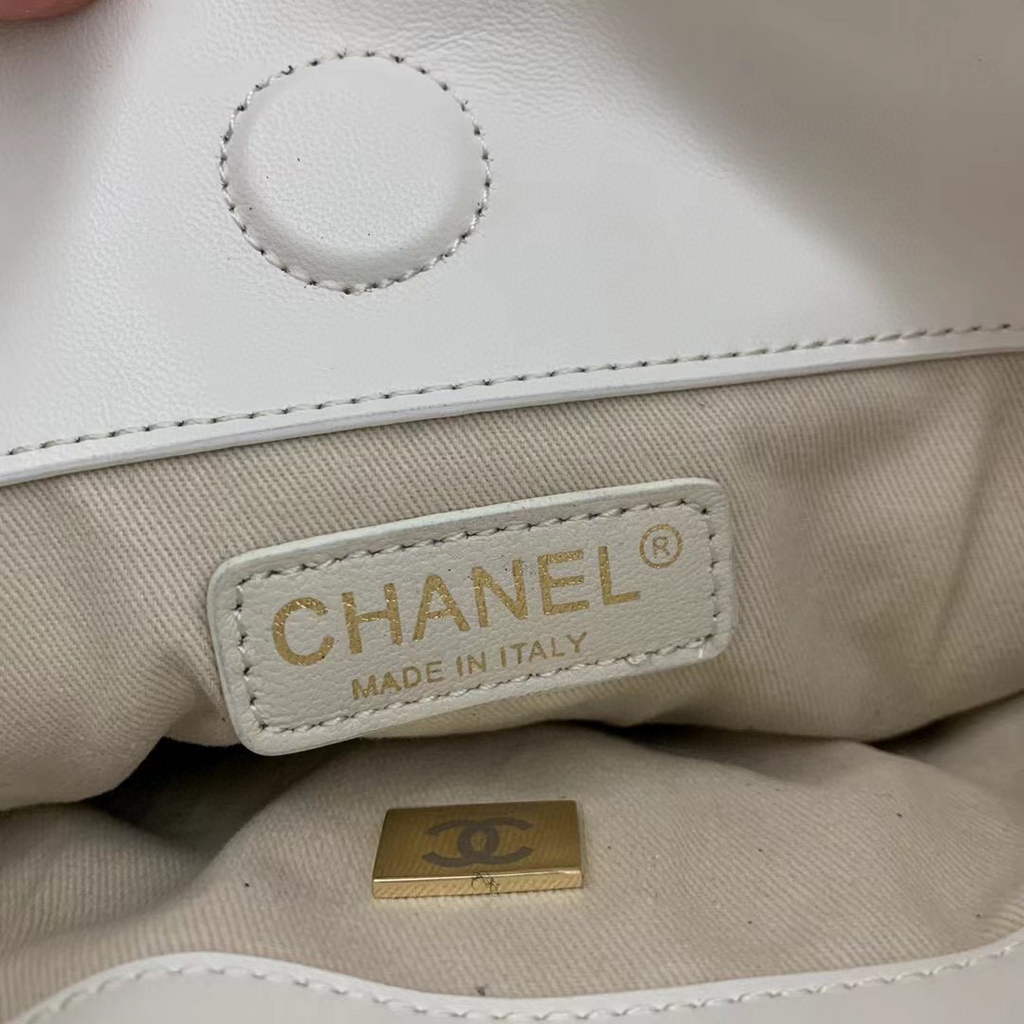 Chanel AS2956 Shopping Bag Calfskin White