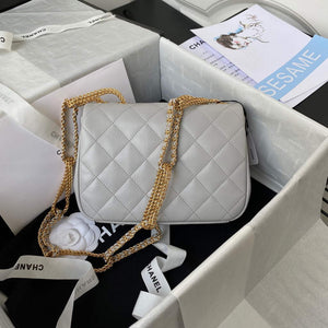 Chanel AS2975 Small Flap Bag Lambskin Gray - Default Title - View 2