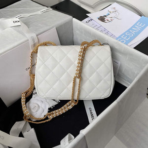 Chanel AS2975 Small Flap Bag Lambskin White - Default Title - View 2