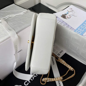 Chanel AS2975 Small Flap Bag Lambskin White - Default Title - View 5