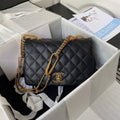 Chanel AS2976 Flap Bag Lambskin Black