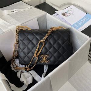 Chanel AS2976 Flap Bag Lambskin Black - Default Title - View 1