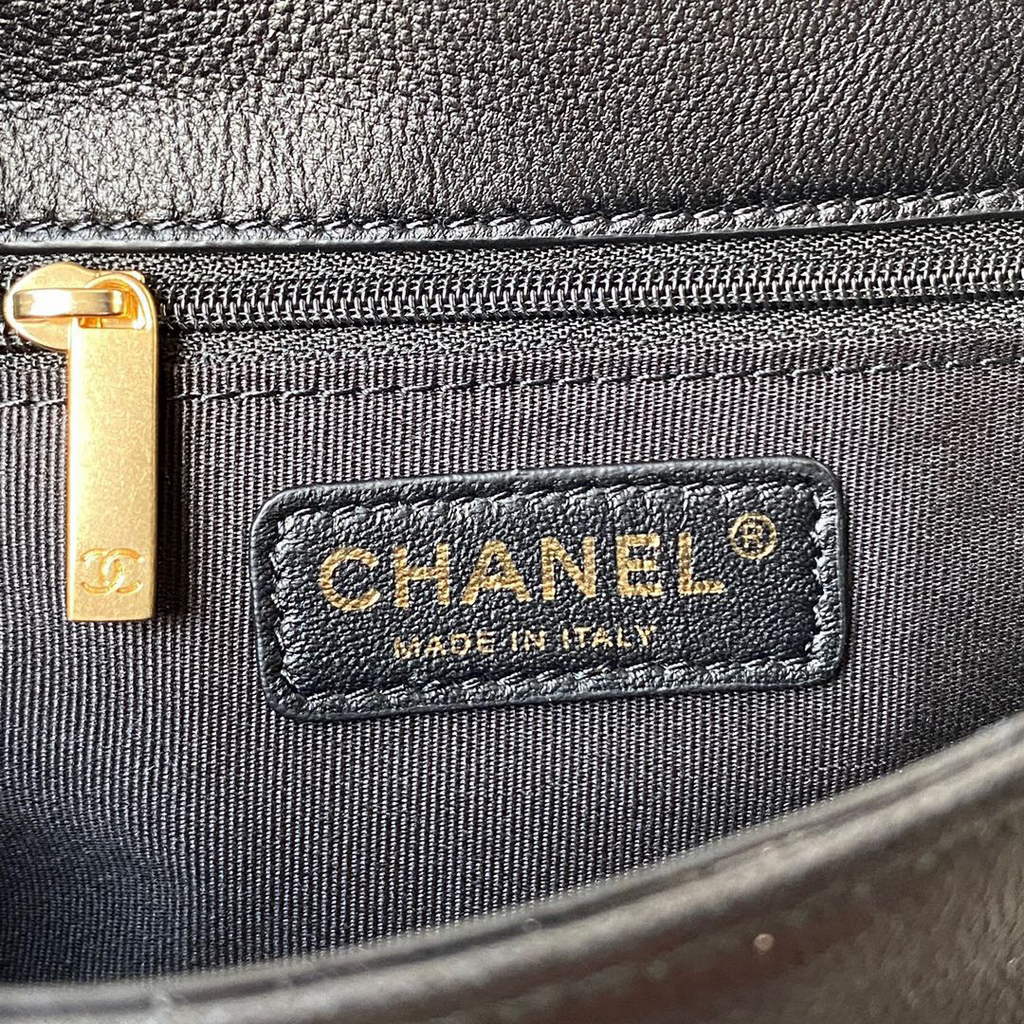Chanel AS2976 Flap Bag Lambskin Black