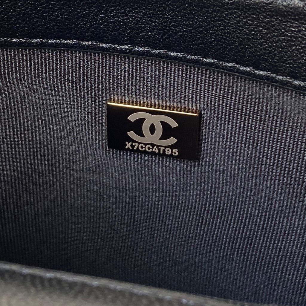 Chanel AS2976 Flap Bag Lambskin Black