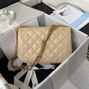 Chanel AS2976 Flap Bag Lambskin Apricot - Default Title - View 2