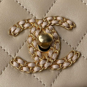 Chanel AS2976 Flap Bag Lambskin Apricot - Default Title - View 3