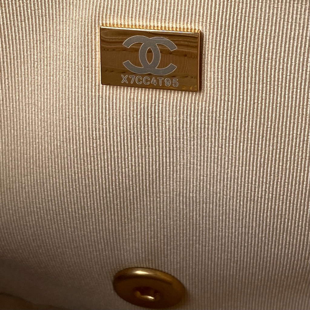Chanel AS2976 Flap Bag Lambskin Apricot
