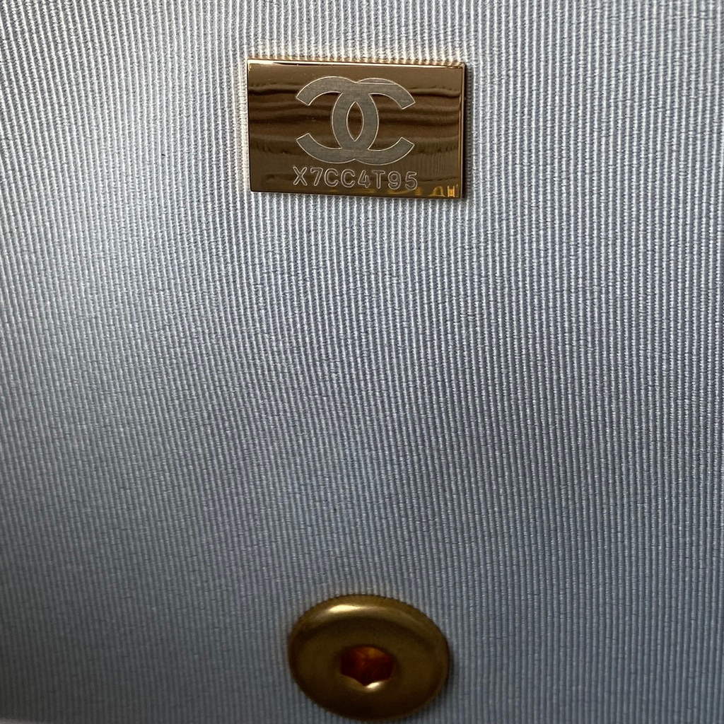 Chanel AS2976 Flap Bag Lambskin Gray