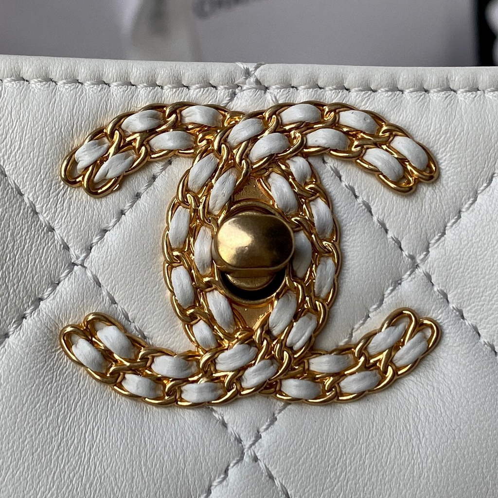 Chanel AS2977 Small Box Bag Shoulder bag White