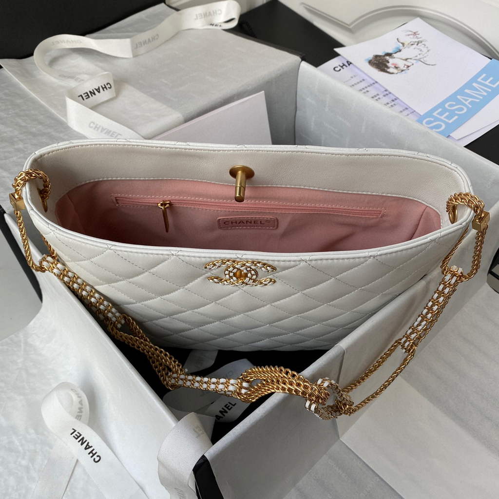 Chanel AS2977 Small Box Bag Shoulder bag White