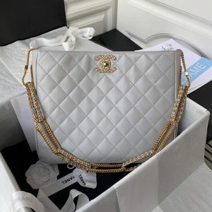 Chanel AS2977 Small Box Bag Shoulder bag Gray - Default Title - View 1