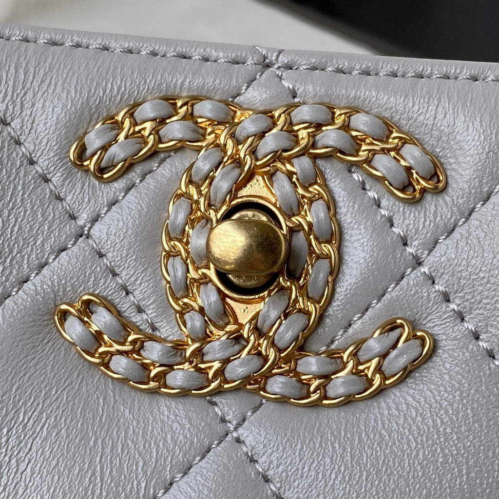 Chanel AS2977 Small Box Bag Shoulder bag Gray