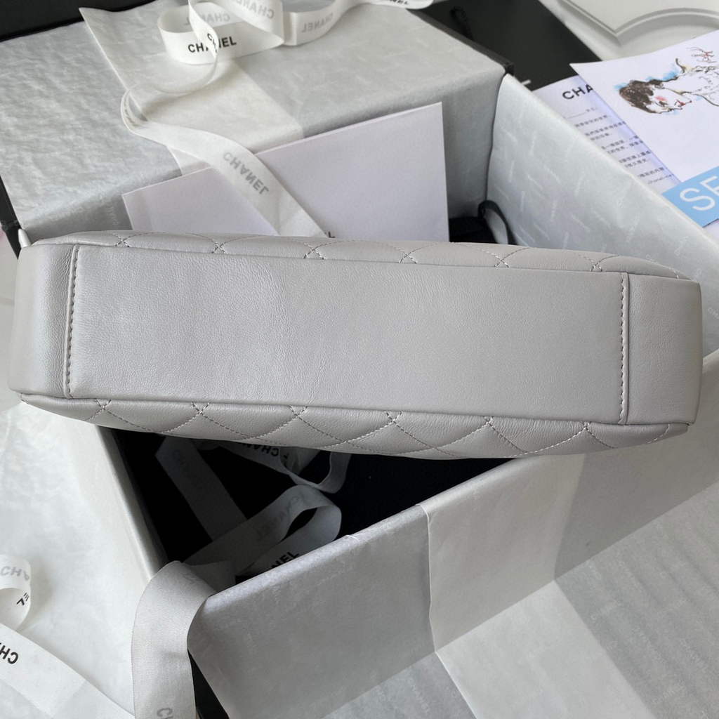 Chanel AS2977 Small Box Bag Shoulder bag Gray