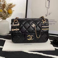 Chanel AS2979 Small Flap Bag Lambskin Glass Pearls Black - Default Title - View 1