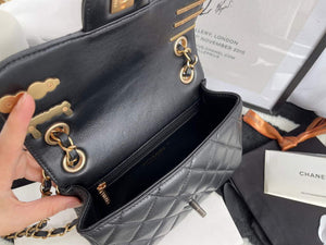 Chanel AS2979 Small Flap Bag Lambskin Glass Pearls Black - Default Title - View 9