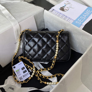 Chanel AS3000 Mini Flap Bag Calfskin Black - Default Title - View 2