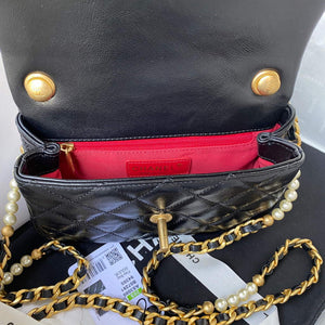Chanel AS3000 Mini Flap Bag Calfskin Black - Default Title - View 7