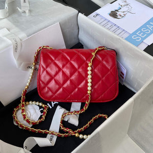Chanel AS3000 Mini Flap Bag Calfskin Red - Default Title - View 2