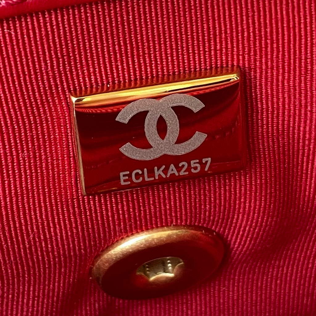 Chanel AS3000 Mini Flap Bag Calfskin Red