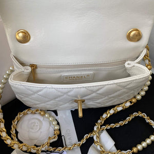 Chanel AS3000 Mini Flap Bag Calfskin White - Default Title - View 6