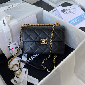 Chanel AS3011 Small Flap Bag Lambskin Black - Default Title - View 1