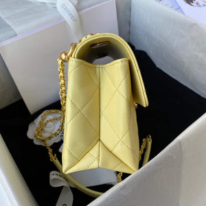 Chanel AS3011 Small Flap Bag Lambskin Yellow - Default Title - View 6