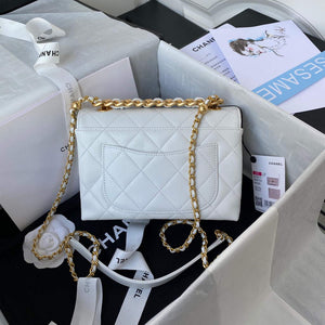 Chanel AS3011 Small Flap Bag Lambskin White - Default Title - View 2