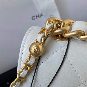 Chanel AS3011 Small Flap Bag Lambskin White - Default Title - View 5