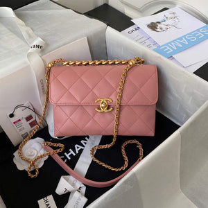 Chanel AS3011 Small Flap Bag Lambskin Pink - Default Title - View 1