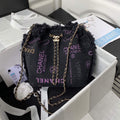 Chanel AS3027 Bucket Bag Printed Denim Gold Black - Default Title - View 1