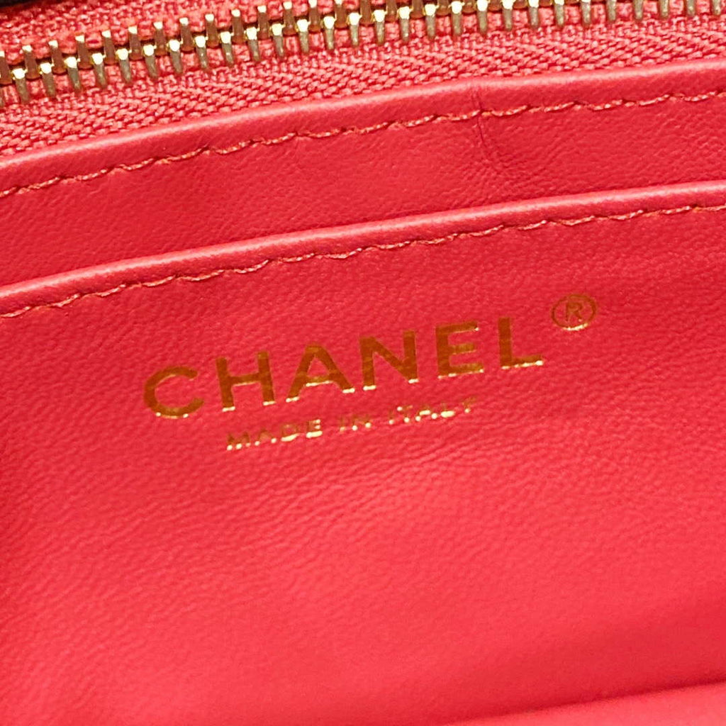 Chanel AS3041 Flap Classic Bag CF Camellia Lambskin Black Gold