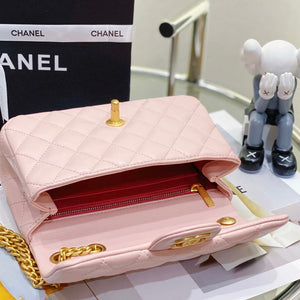 Chanel AS3041 Flap Classic Bag CF Camellia Lambskin Pink Gold - Default Title - View 7