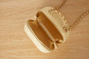 Chanel Small Vanity Case Lambskin gold-tone metal AS3066 Apricot - Default Title - View 7