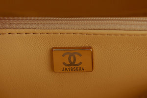 Chanel Small Vanity Case Lambskin gold-tone metal AS3066 Apricot - Default Title - View 8