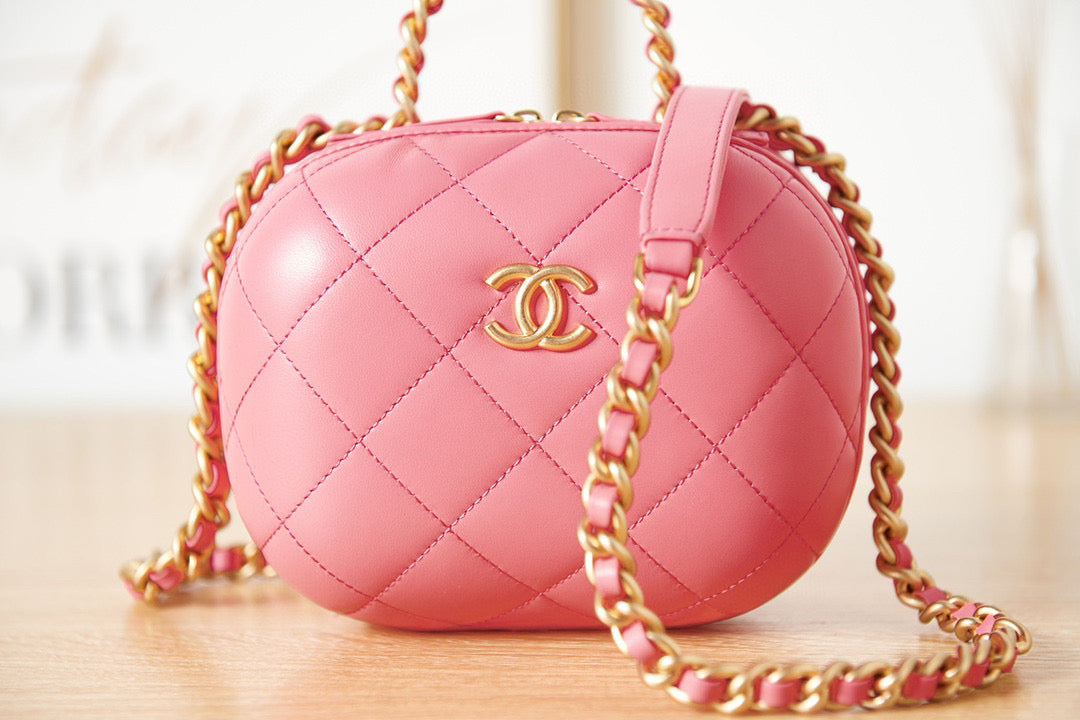Chanel Small Vanity Case Lambskin gold-tone metal AS3066 pink - Default Title - View 2