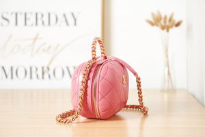 Chanel Small Vanity Case Lambskin gold-tone metal AS3066 pink - Default Title - View 3