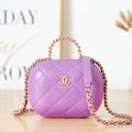 Chanel Small Vanity Case Lambskin gold-tone metal AS3066 Purple - Default Title - View 1