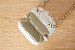 Chanel Small Vanity Case Lambskin gold-tone metal AS3066 White - Default Title - View 7