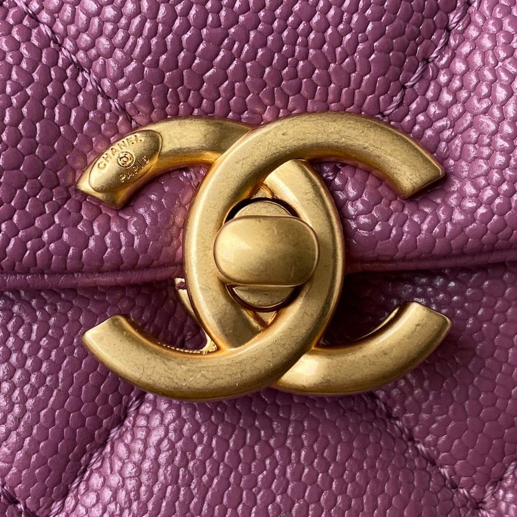 Chanel AS3103 Chanel 19 Handbag Calfskin Purple
